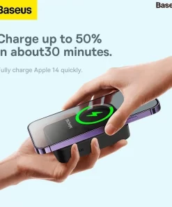 Alternative view of Pin Sạc Dự Phòng Không Dây Tích Hợp Nam Châm Baseus Magnetic Wireless Charging Power bank 20000mAh 20W