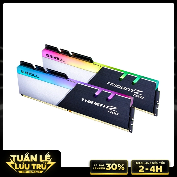 Ram PC G.SKILL Trident Z Neo 32GB 3600MHz DDR4 (16GBx2) F4-3600C18D-32GTZN