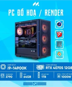 PC RENDER i9-4070 (i9-14900K, RTX 4070 OC 12GB, Ram 64GB DDR5, SSD 1TB, 1000W) #4